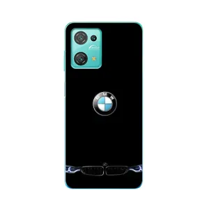 Силіконовий бампер з картинкою машини на Blackview Oscal C30 (Чорний BMW)