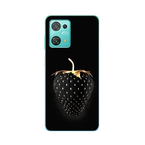 Чохол з зображенням смачної їжі для Blackview Oscal C30 (Чорна полуниця)
