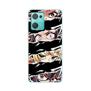 Силиконовые чехлы с глазами Anime для Блеквью Оскал С30 (Глаза на чорном)