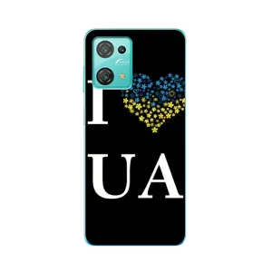 Силиконовый Чехол на Blackview Oscal C30 (Я-Украина) (I Love UA)