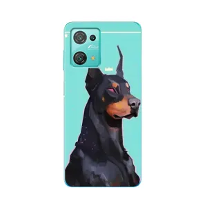 Чехол ДОБЕРМАН для Blackview Oscal C30 (Король доберман)