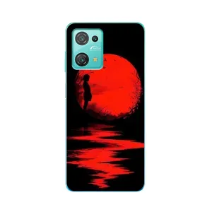 Летний Чехол на Blackview Oscal C30 (Красный Закат)