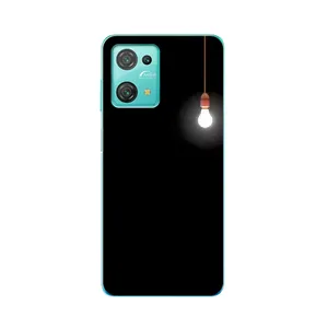 Чехол с картинками на черном фоне для Blackview Oscal C30 (Лампочка)