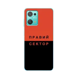 Чехлы УПА (Красно-Чёрный) на Blackview Oscal C30 (Правый Серктор)