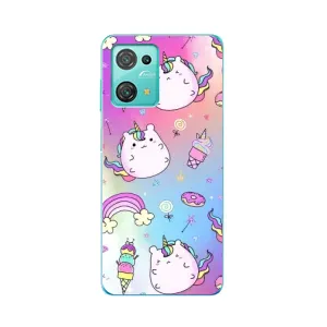 Чехол Unicorn на Blackview Oscal C30 (Радуга и Единорог)