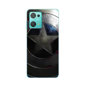 Чохол с Щітом Капітана Америки на Blackview Oscal C30 (Ретро Щит Капітана)