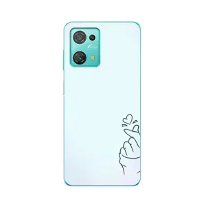 Чохол (Знак сердечка) для Blackview Oscal C30 (Сердечко на блакитному)