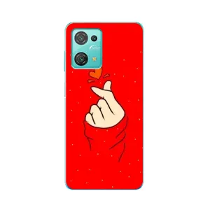 Чохол (Знак сердечка) для Blackview Oscal C30 (Сердечко на червоному)