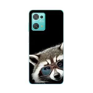 Силиконовый Чехол с Енотами на Blackview Oscal C30 (Стильный Енот)