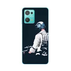 Силиконовый чехол с картинкой "Герой Pubg" на Blackview Oscal C30 (В экиперовке)