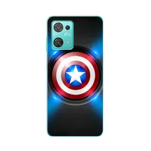 Чохол с Щітом Капітана Америки на Blackview Oscal C30 (Яскраий Щит Капітана)