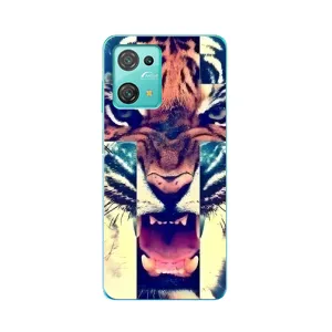 Чехлы с изображением разных животных для Blackview Oscal C30 (Яркий Тигр)
