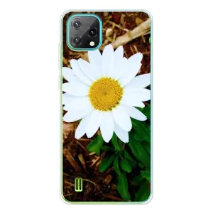 Чохол з ромашками на Blackview Oscal C60 (Біла ромашка)