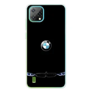 Силиконовый бампер с картинкой машины на Blackview Oscal C60 (Черный BMW)