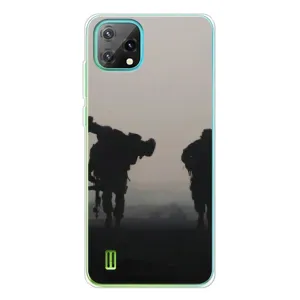 Чохли на військову тематику для Blackview Oscal C60 (Бій солдат)