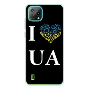 Силиконовый Чехол на Blackview Oscal C60 (Я-Украина) (I Love UA)