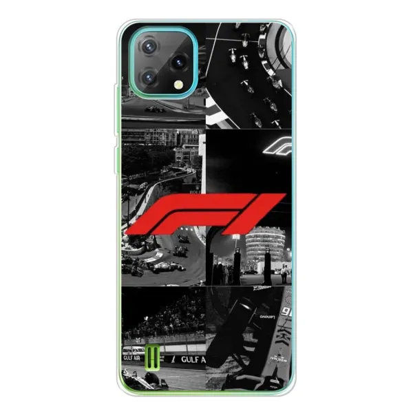 Чехол с рисунком «Коллаж Формула 1» для Blackview Oscal C60 Чехол с рисунком «Коллаж Формула 1» для Blackview Oscal C60