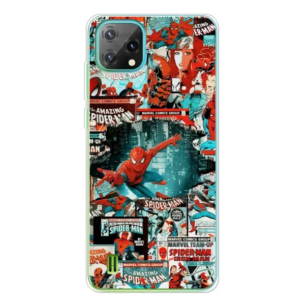 Чехол с рисунком «Комиксы Человек Паук» для Blackview Oscal C60 Чехол с рисунком «Комиксы Человек Паук» для Blackview Oscal C60