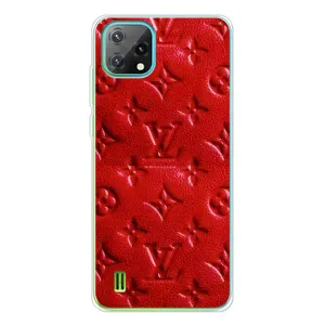 Текстурний Чохол Louis Vuitton для Чорьвy OSКаl C60 (Червоний ЛВ)