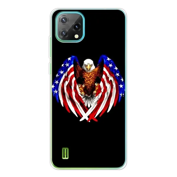 Чехол с рисунком «Крылья США» для Blackview Oscal C60 Чехол с рисунком «Крылья США» для Blackview Oscal C60