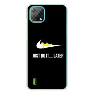 Силиконовый Чехол на Blackview Oscal C60 с картинкой Nike (Later)