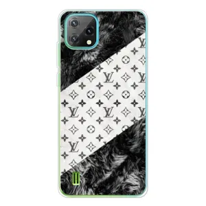 Чохол Стиль Louis Vuitton на Blackview Oscal C60 (LV на білому)