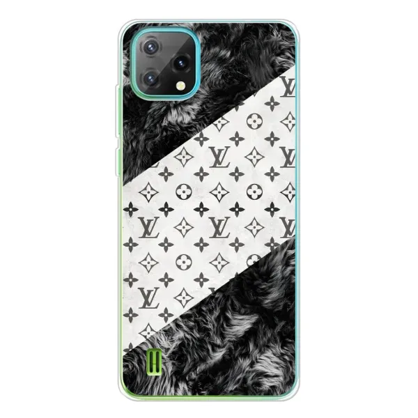 Чехол с рисунком «LV на белом» для Blackview Oscal C60 Чехол с рисунком «LV на белом» для Blackview Oscal C60