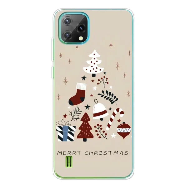 Чехол с рисунком «Merry Christmas» для Blackview Oscal C60 Чехол с рисунком «Merry Christmas» для Blackview Oscal C60