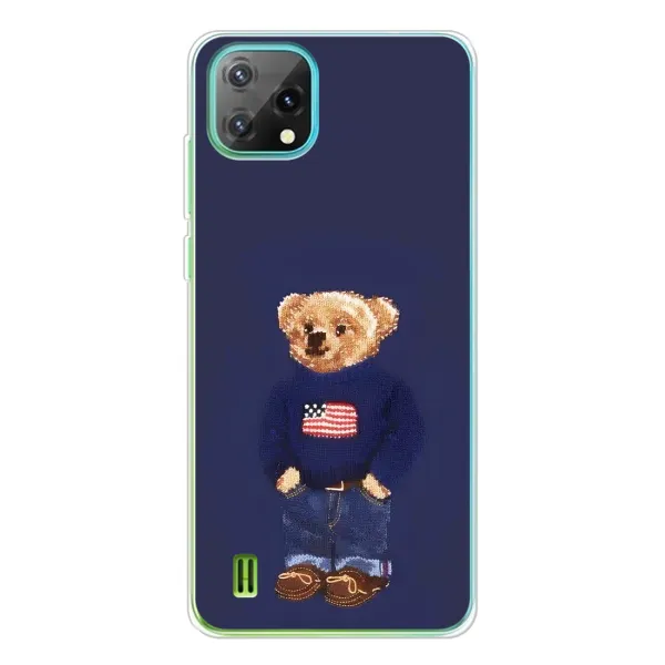 Чехол с рисунком «Мишка USA» для Blackview Oscal C60