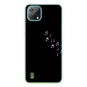 Чохол з картинками на чорному фоні для Blackview Oscal C60 (Ноти)