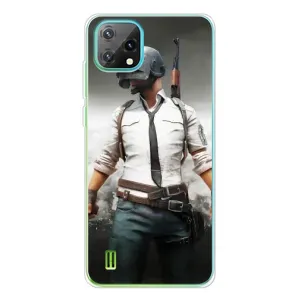 Силиконовый чехол с картинкой "Герой Pubg" на Blackview Oscal C60 (Пабг)