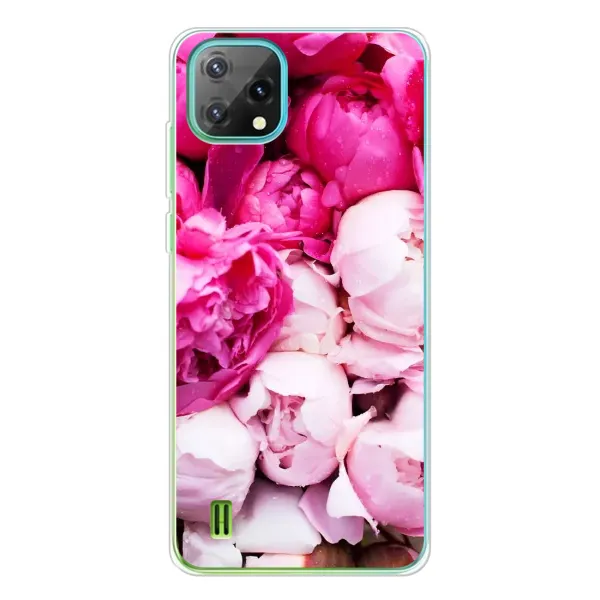 Чехол с рисунком «Пионы» для Blackview Oscal C60 Чехол с рисунком «Пионы» для Blackview Oscal C60