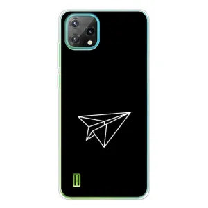 Чохол з картинками на чорному фоні для Blackview Oscal C60 (Літак)