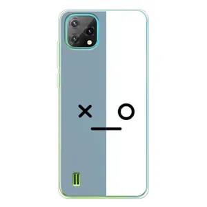 Чохли (ТПУ) (смішні стікери) для Blackview Oscal C60 (Сіро-білий)