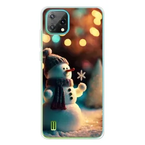 Чехлы на Новый Год Blackview Oscal C60 (Снеговик праздничный)