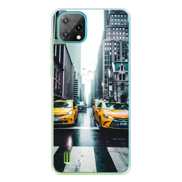 Чехол с рисунком «Такси» для Blackview Oscal C60 Чехол с рисунком «Такси» для Blackview Oscal C60
