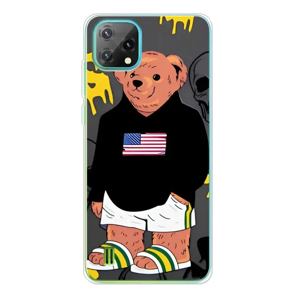 Чехол с рисунком «Teddy USA» для Blackview Oscal C60