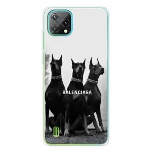 Чехол ДОБЕРМАН для Blackview Oscal C60 (Три добермана)