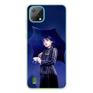 Чохол з картинкою Венсдей на Blackview Oscal C60 (Венсдей з парасолькою)