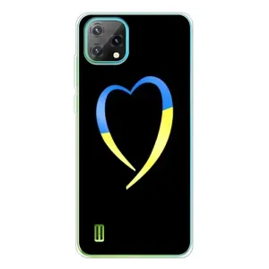 Силиконовый Чехол на Blackview Oscal C60 (Я-Украина) (Украинское сердце)