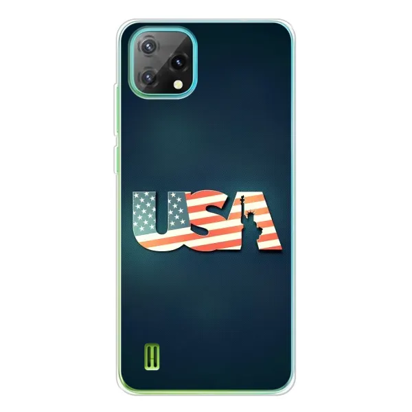 Чехол с рисунком «USA» для Blackview Oscal C60 Чехол с рисунком «USA» для Blackview Oscal C60