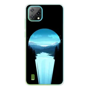 Летний Чехол на Blackview Oscal C60 (Синий Водопад)