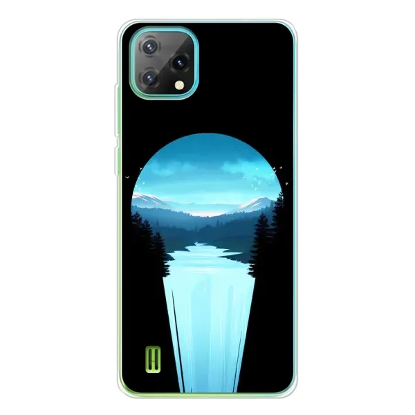Чехол с рисунком «Синий Водопад» для Blackview Oscal C60