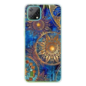 Чохли з сенсом на Blackview Oscal C60 (Золоті узори)