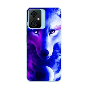 Чехол с Волком на Blackview Oscal C70 (Арт-Волк)