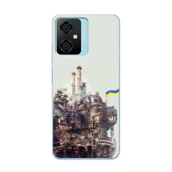 Чехол с рисунком «Азовсталь» для Blackview Oscal C70 Чехол с рисунком «Азовсталь» для Blackview Oscal C70