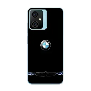Силіконовий бампер з картинкою машини на Blackview Oscal C70 (Чорний BMW)