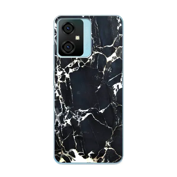 Чехол с рисунком «Чёрный мрамор» для Blackview Oscal C70