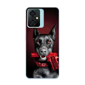 Чехол ДОБЕРМАН для Blackview Oscal C70 (Доберман злой)