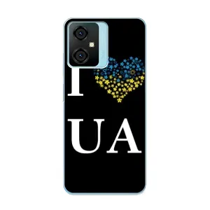 Силиконовый Чехол на Blackview Oscal C70 (Я-Украина) (I Love UA)